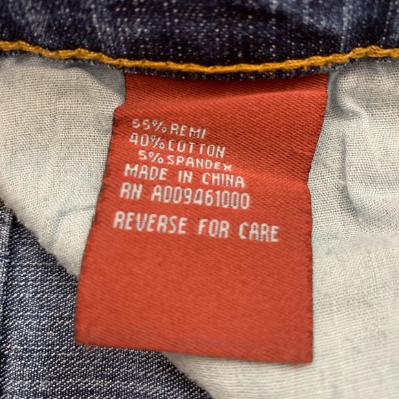 Cache Embellished Bootcut Jeans Blue Beads Sequins - Picture 8 of 8